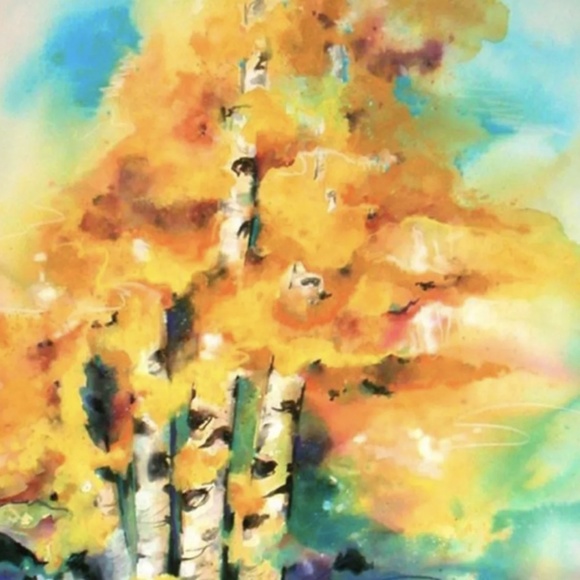 XXL OOAK Aspen Trees - Original painting by Kathy Morton Stanion - Picture 2 of 7